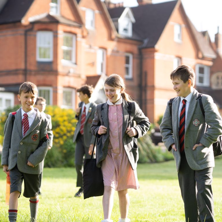 pupils walking