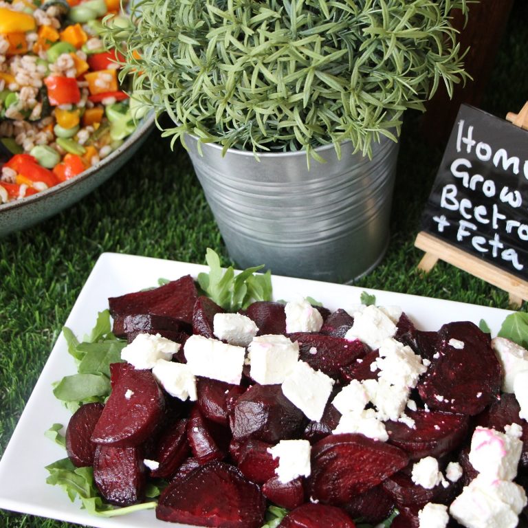 home grown beet and feta