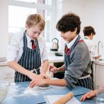 boys in a baking class