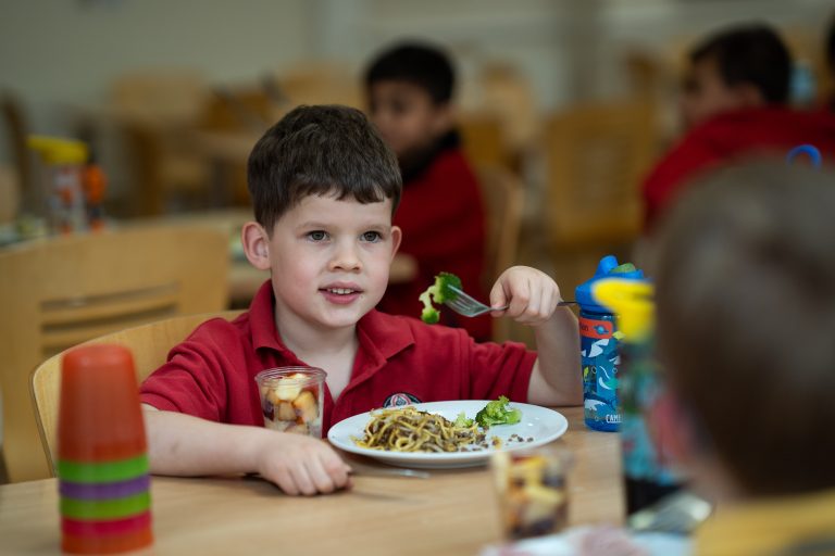 boy eating his lunch