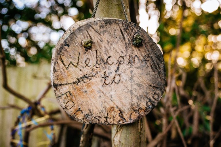 Welcome to Forest School sign